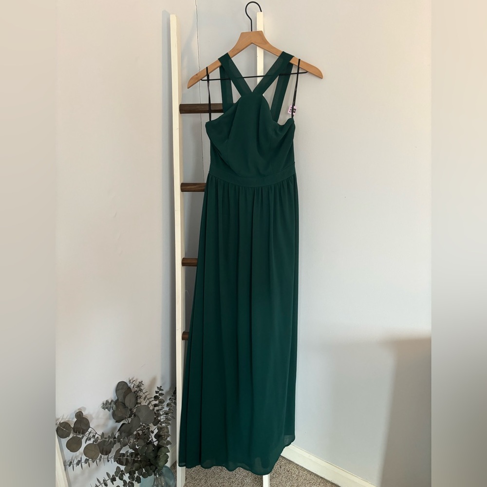 Lulu’s Air of Romance Green Dress
